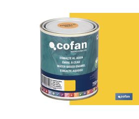 ESMALTE AL AGUA (750 ML) AMARILLO REAL BRILLO