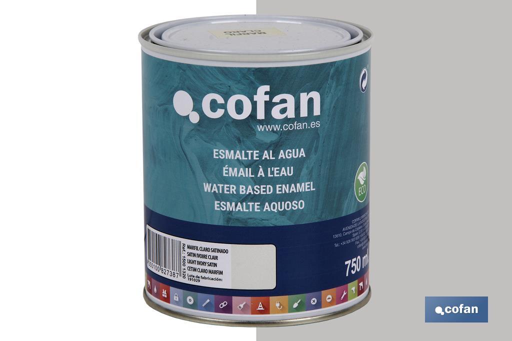 ESMALTE AL AGUA (750 ML) MARFIL CLARO SATINADO