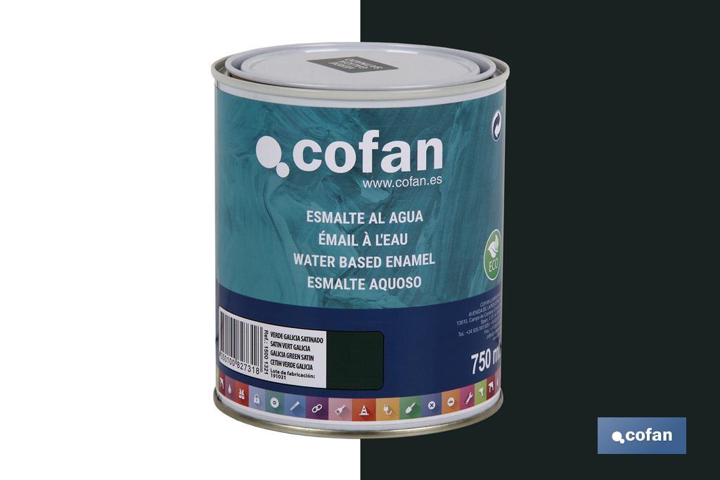 ESMALTE AL AGUA (750 ML) VERDE GALICIA SATINADO