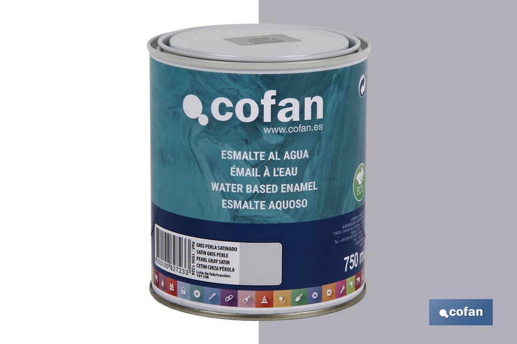 ESMALTE AL AGUA (750 ML) GRIS PERLA SATINADO