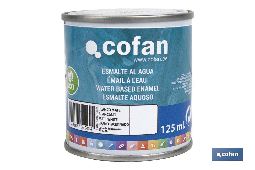 ESMALTE AL AGUA (125 ML) BLANCO MATE