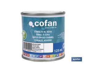 ESMALTE AL AGUA (125 ML) BLANCO MATE