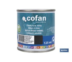 ESMALTE AL AGUA (125 ML) NEGRO BRILLO