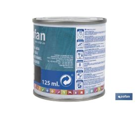 ESMALTE AL AGUA (125 ML) NEGRO BRILLO