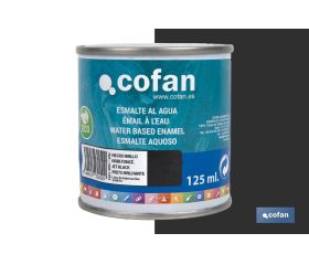 ESMALTE AL AGUA (125 ML) NEGRO BRILLO