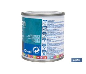 ESMALTE AL AGUA (125 ML) NEGRO SATINADO