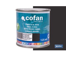 ESMALTE AL AGUA (125 ML) NEGRO SATINADO