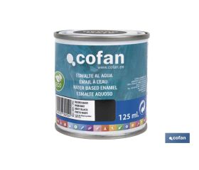 ESMALTE AL AGUA (125 ML) NEGRO MATE