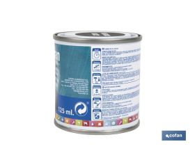 ESMALTE AL AGUA (125 ML) NEGRO MATE