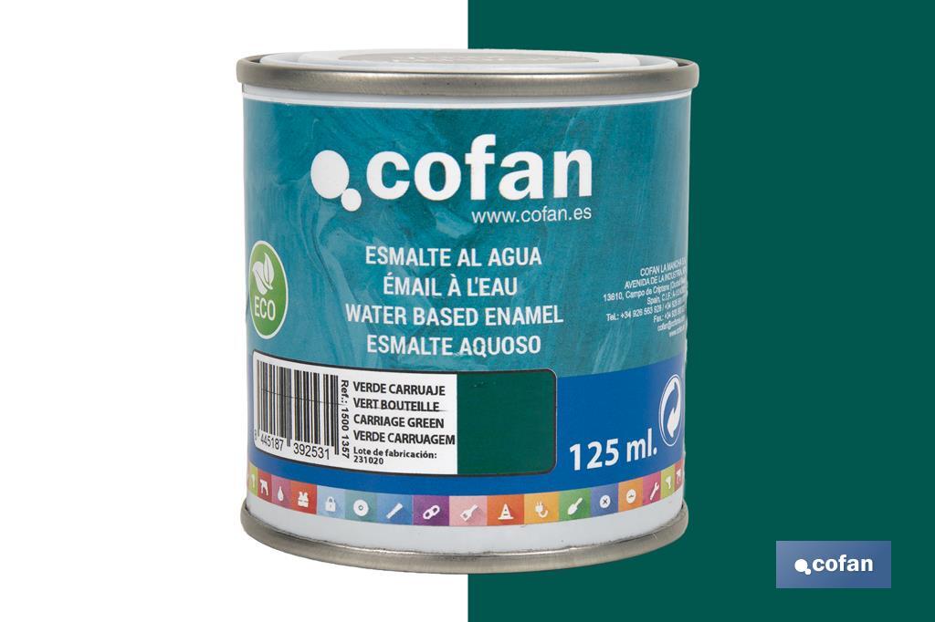 ESMALTE AL AGUA (125 ML) VERDE CARRUAJE BRILLO