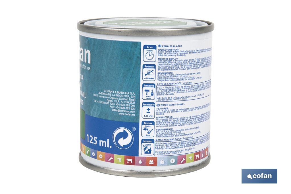 ESMALTE AL AGUA (125 ML) VERDE PRADERA BRILLO