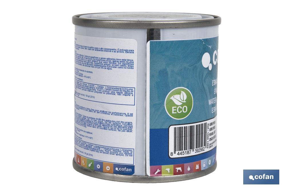 ESMALTE AL AGUA (125 ML) GRIS PERLA BRILLO