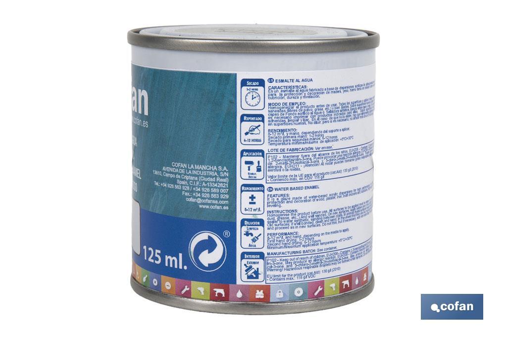 ESMALTE AL AGUA (125 ML) GRIS PERLA BRILLO