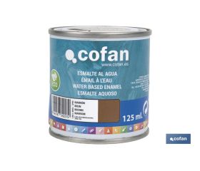 ESMALTE AL AGUA (125 ML) MARRÓN BRILLO