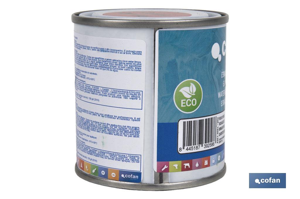 ESMALTE AL AGUA (125 ML) ROJO VIVO BRILLO