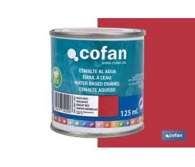 ESMALTE AL AGUA (125 ML) ROJO VIVO BRILLO