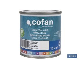 ESMALTE AL AGUA (125 ML) MARFIL CLARO BRILLO