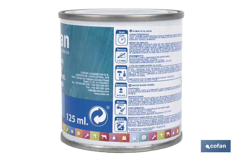 ESMALTE AL AGUA (125 ML) AZUL MEDITERRANEO BRILLO