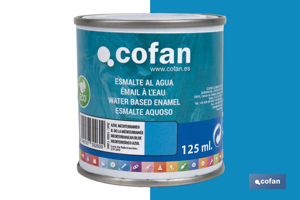 ESMALTE AL AGUA (125 ML) AZUL MEDITERRANEO BRILLO