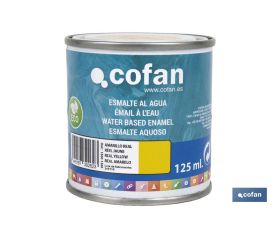 ESMALTE AL AGUA (125 ML) AMARILLO REAL BRILLO