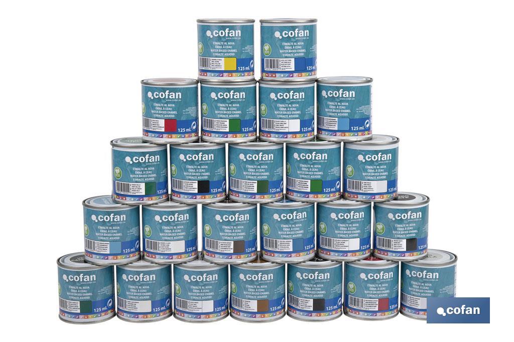 ESMALTE AL AGUA (125 ML) AMARILLO REAL BRILLO