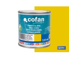 ESMALTE AL AGUA (125 ML) AMARILLO REAL BRILLO