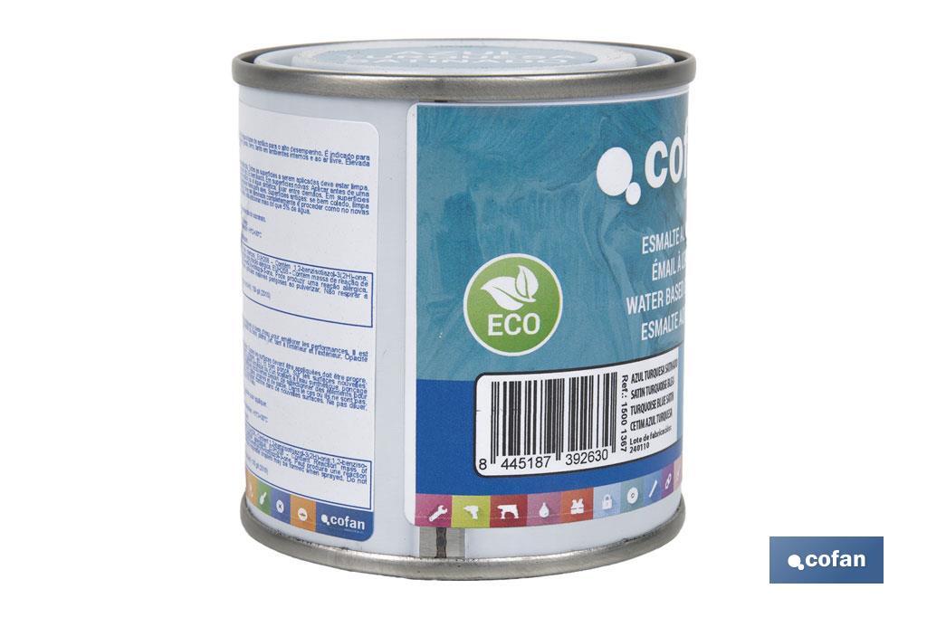 ESMALTE AL AGUA (125 ML) AZUL TURQUESA SATINADO