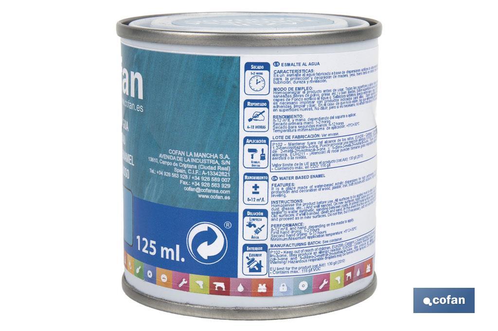 ESMALTE AL AGUA (125 ML) AZUL TURQUESA SATINADO