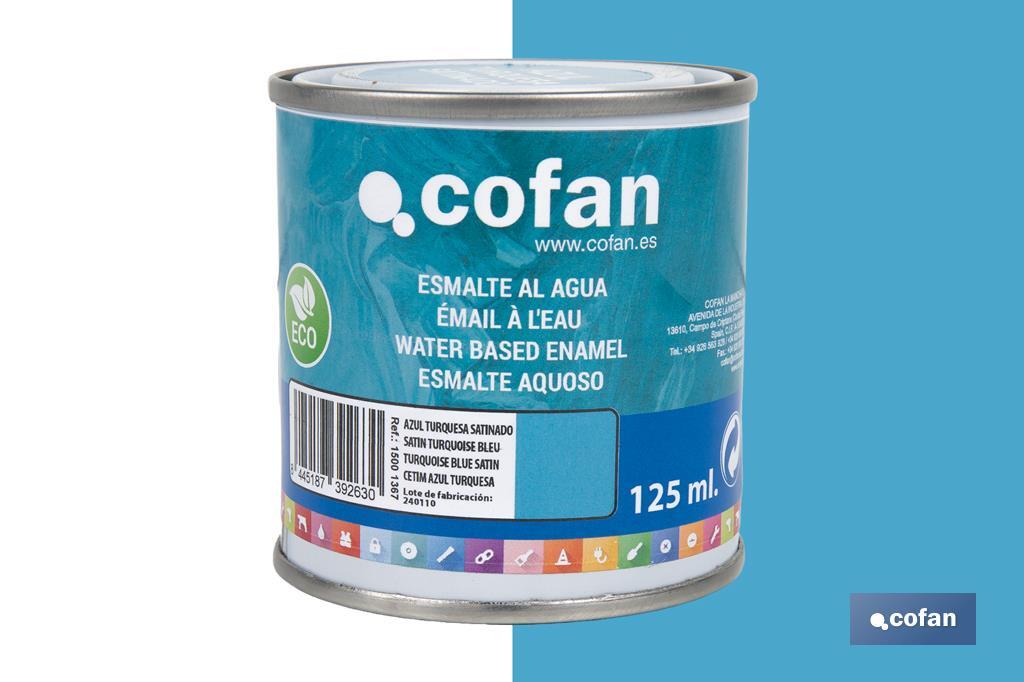 ESMALTE AL AGUA (125 ML) AZUL TURQUESA SATINADO