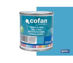 ESMALTE AL AGUA (125 ML) AZUL TURQUESA SATINADO