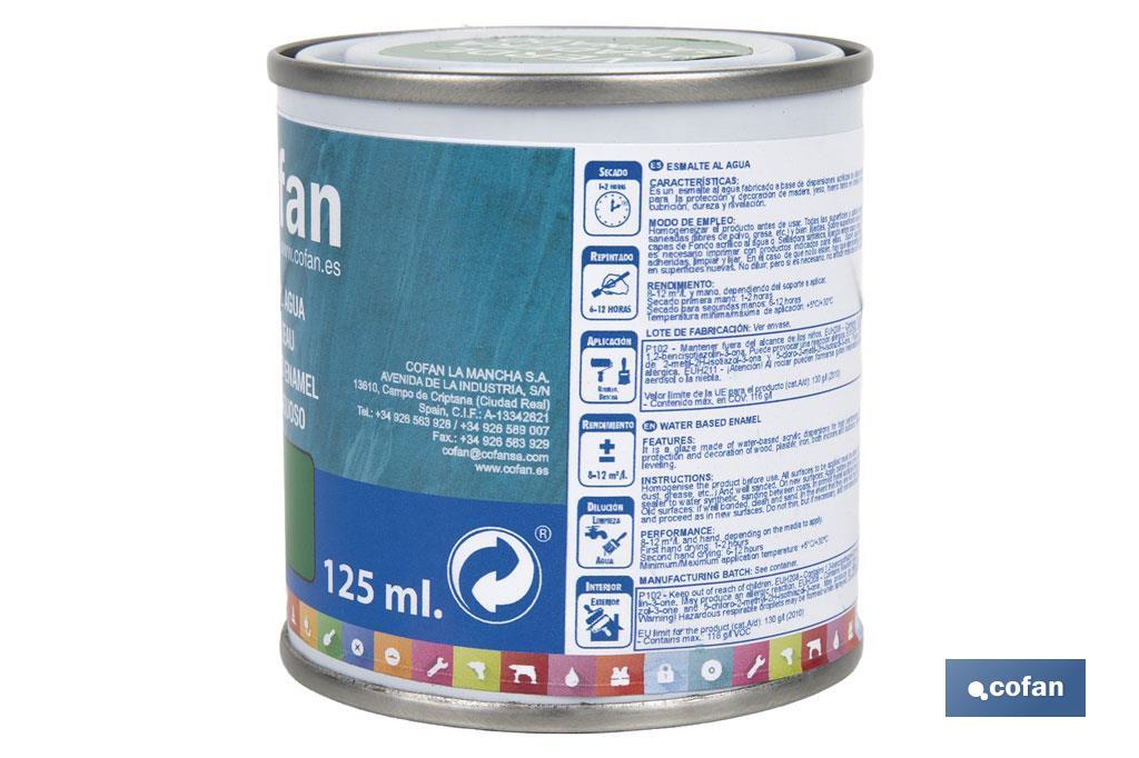 ESMALTE AL AGUA (125 ML) VERDE PRADERA SATINADO