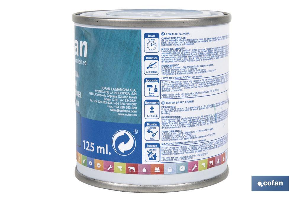 ESMALTE AL AGUA (125 ML) AZUL REAL SATINADO