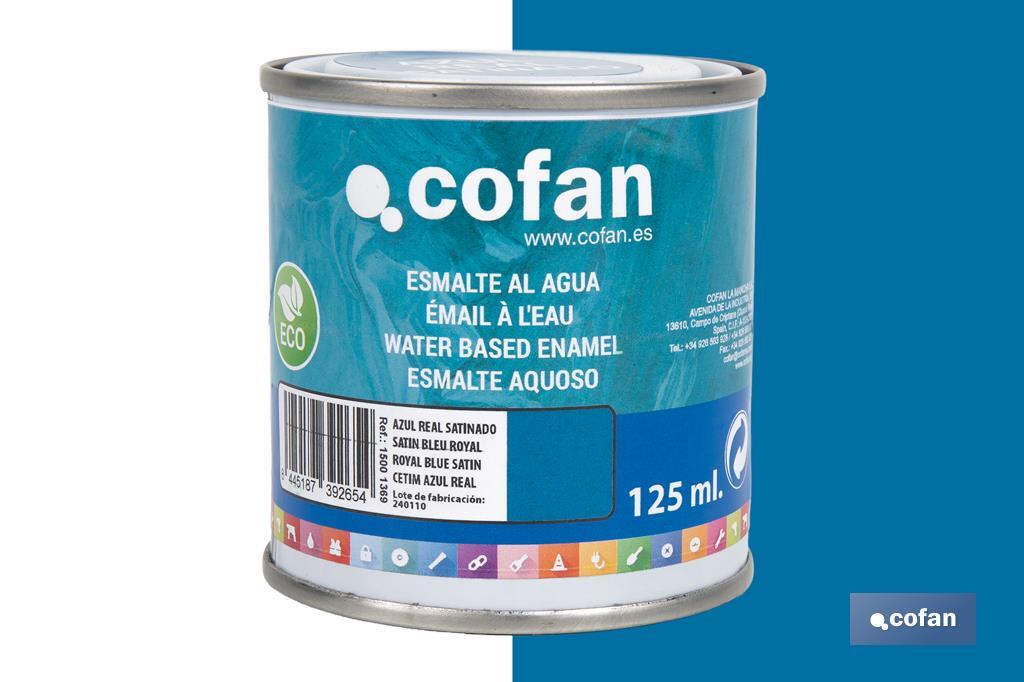 ESMALTE AL AGUA (125 ML) AZUL REAL SATINADO