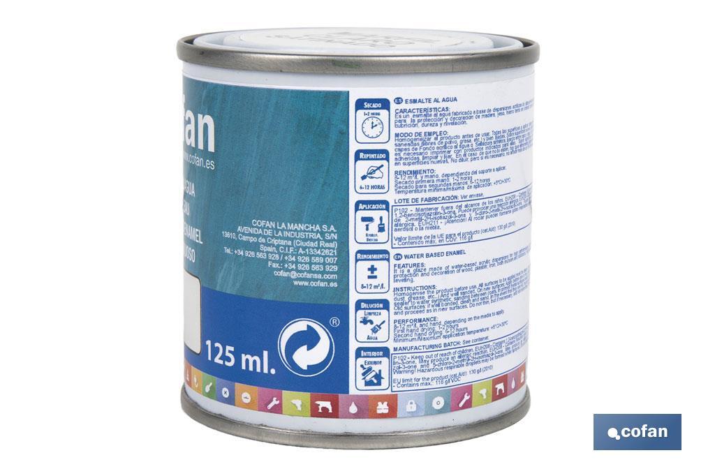 ESMALTE AL AGUA (125 ML) MARFIL CLARO SATINADO