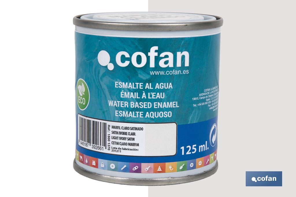 ESMALTE AL AGUA (125 ML) MARFIL CLARO SATINADO