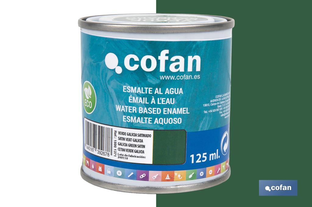 ESMALTE AL AGUA (125 ML) VERDE GALICIA SATINADO