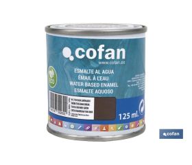 ESMALTE AL AGUA (125 ML) MARRÓN TOSCANA SATINADO