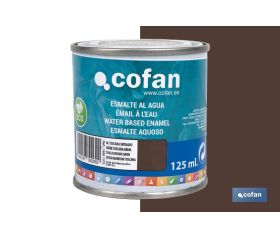 ESMALTE AL AGUA (125 ML) MARRÓN TOSCANA SATINADO