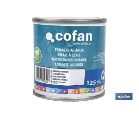 ESMALTE AL AGUA (125 ML) GRIS PERLA SATINADO