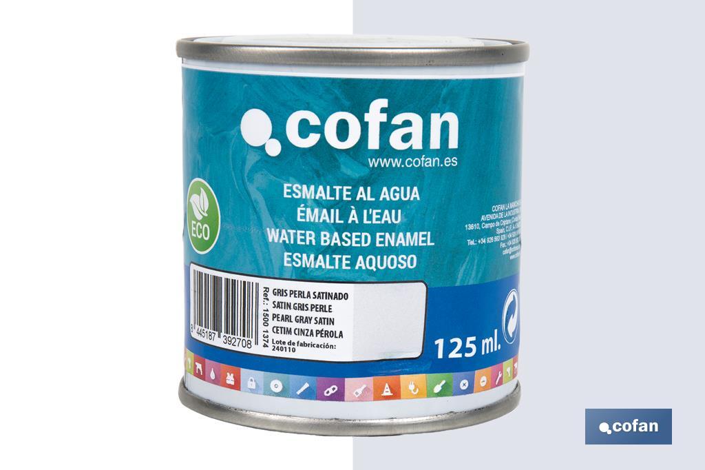 ESMALTE AL AGUA (125 ML) GRIS PERLA SATINADO