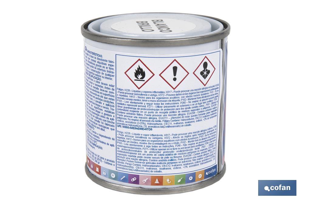 ESMALTE SINTÉTICO (125 ML) BLANCO BRILLO