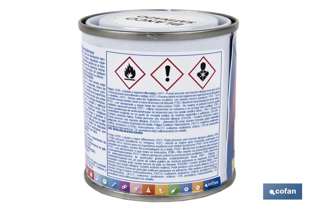 ESMALTE SINTÉTICO (125 ML) BLANCO SATINADO