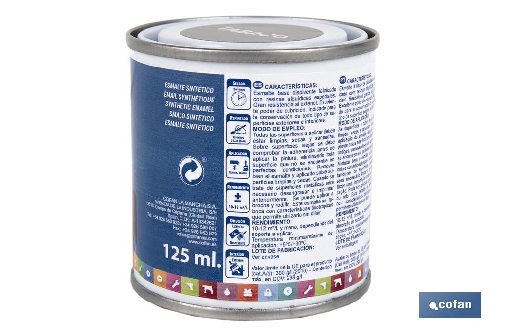 ESMALTE SINTÉTICO (125 ML) COLOR TABACO