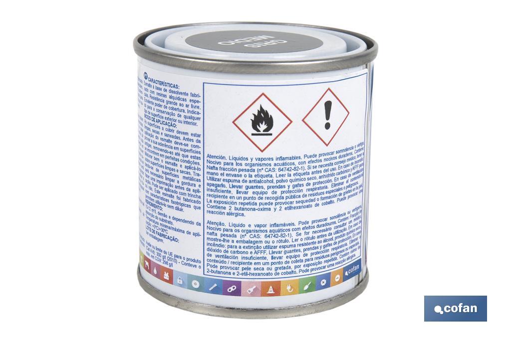 ESMALTE SINTÉTICO (125 ML) GRIS MEDIO