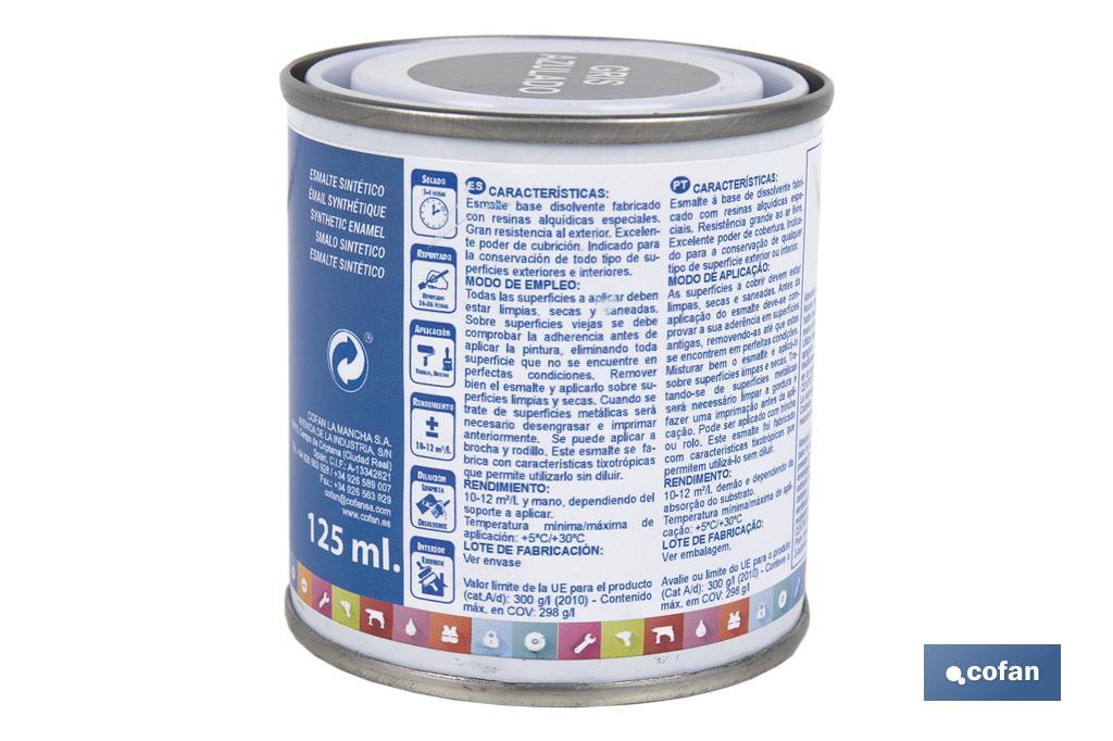 ESMALTE SINTÉTICO (125 ML) GRIS AZULADO