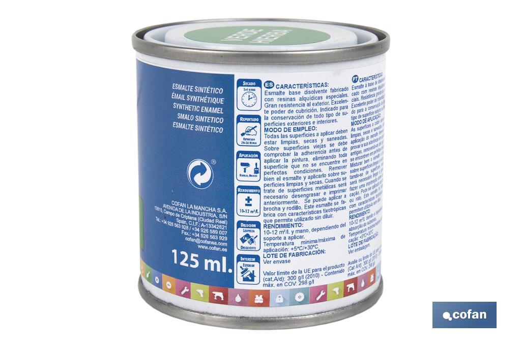 ESMALTE SINTÉTICO (125 ML) VERDE HIERBA