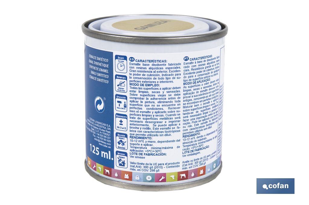 ESMALTE SINTÉTICO (125 ML) COLOR GAMUZA