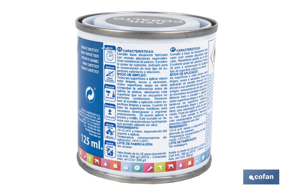 ESMALTE SINTÉTICO (125 ML) AZUL LUMINOSO