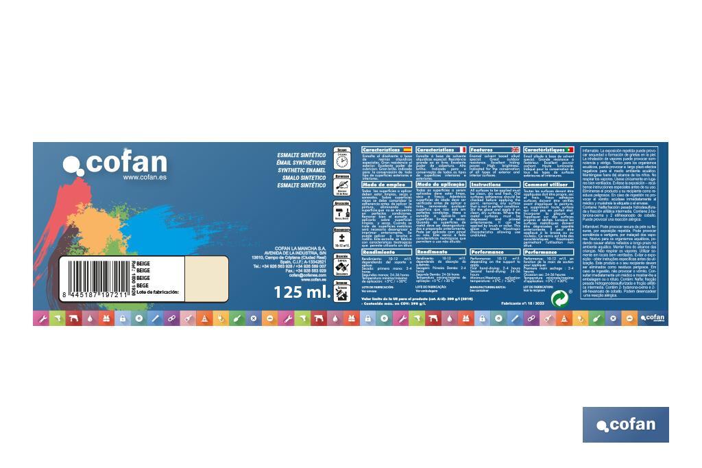 ESMALTE SINTÉTICO (125 ML) COLOR BEIGE