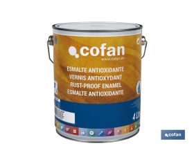 ESMALTE ANTIOXIDANTE LISO AL AGUA BLANCO 4 L